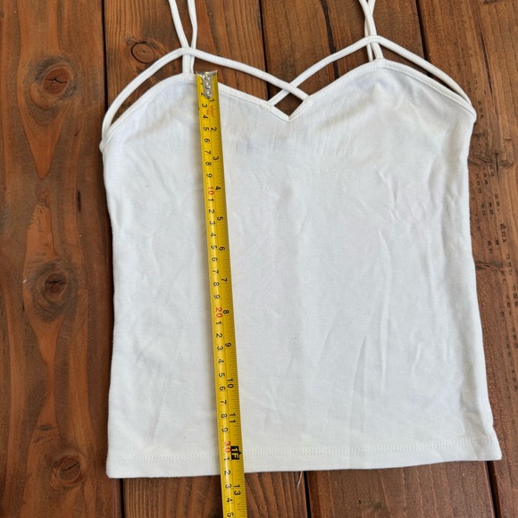 Brandy Melville White Strappy Tank Top Women’s One Size - Picture 5 of 5